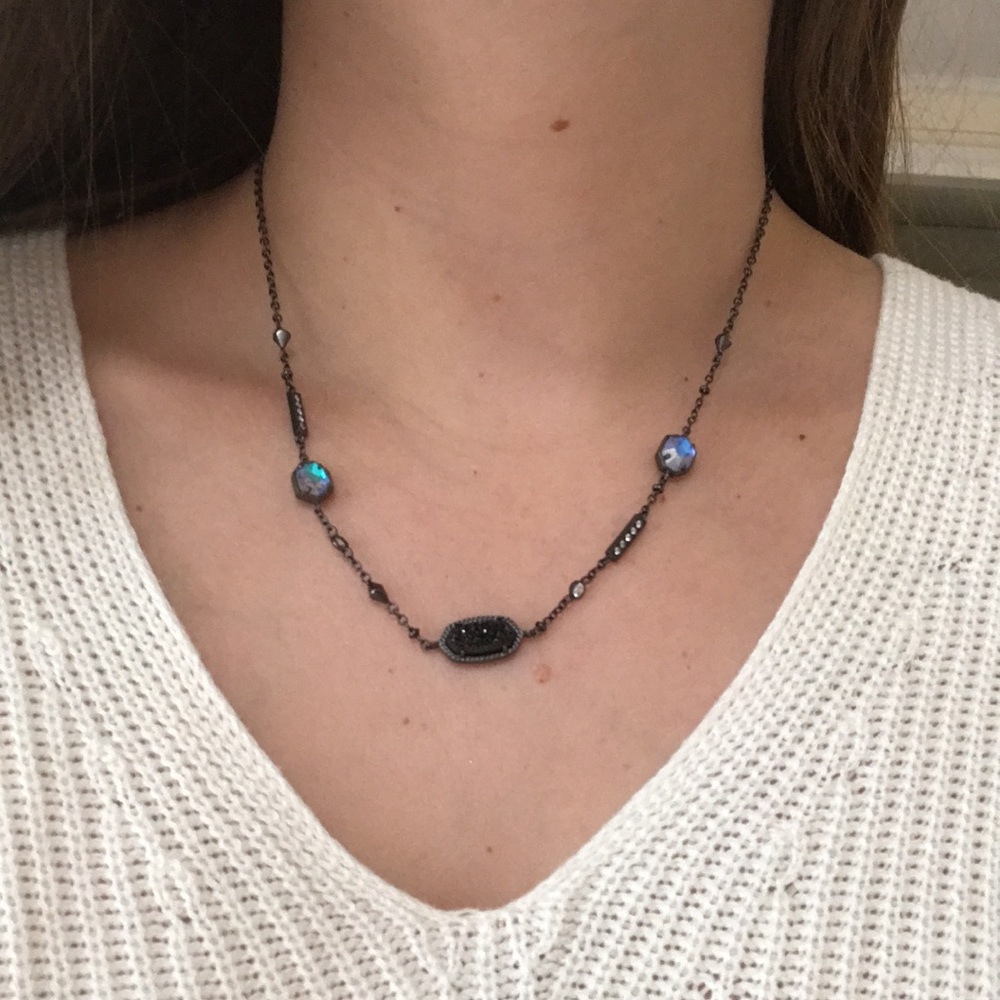 Kendra Scott Maddie Necklace - Gunmental